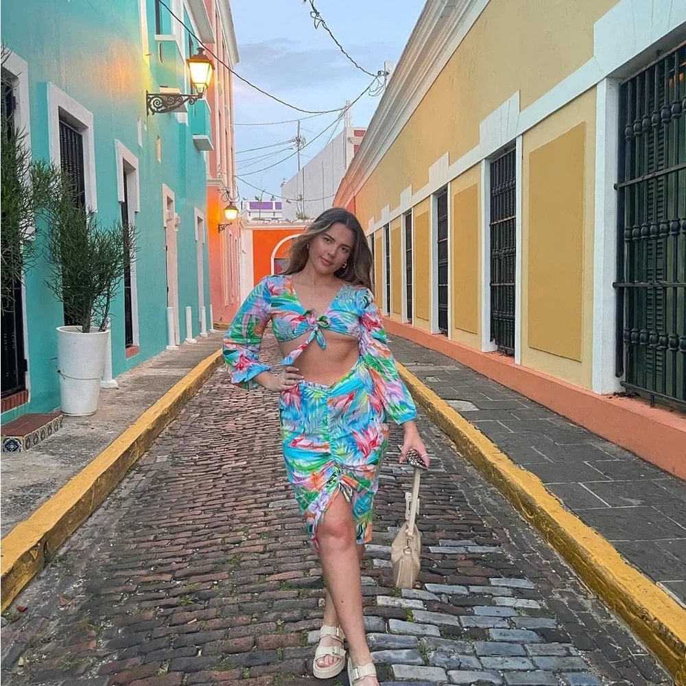 Tropical Two-Piece Set - Picture 1 of 2